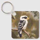 Porte-clés La peinture australienne Kookaburra, (Recto)