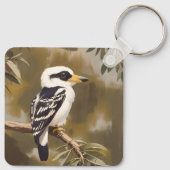 Porte-clés La peinture australienne Kookaburra, (Dos)