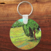 Porte-clés La pelouse ensoleillée dans un parc public par Vin (Recto)