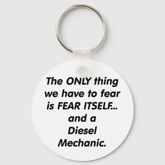 Porte-clés La peur mécanique diesel (Recto)