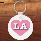 Porte-clés LA Pink Heart - J'aime LA (Recto)