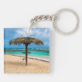 Porte-clés La plage de l'Anse des Rochers (Dos)