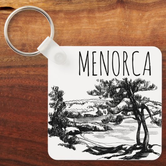 Porte-clés La plage de Minorque (Recto)