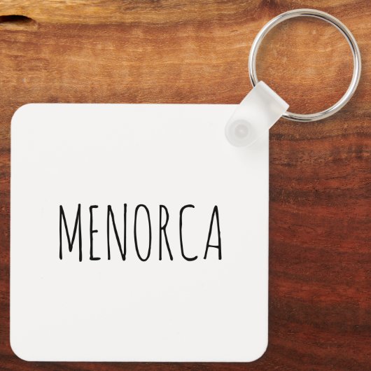 Porte-clés La plage de Minorque (Verso)