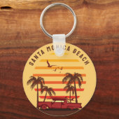 Porte-clés La plage de père Noël monica (Recto)