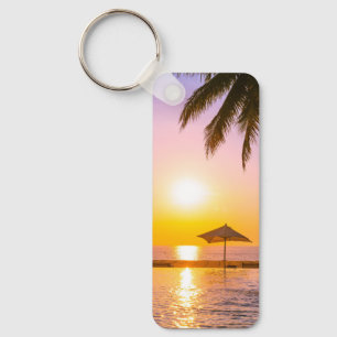 Porte-clés La Plage D'Été Avec La Mer