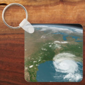 Porte-clés La Planète Panoramique Terre Et Les Etats-Unis. (Recto)