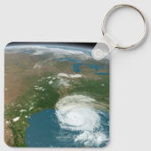 Porte-clés La Planète Panoramique Terre Et Les Etats-Unis. (Dos)