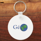 Porte-clés la planète terre - géographie (Recto)