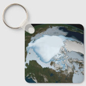 Porte-clés La Planète Terre Montre La Couverture De Glace De (Recto)