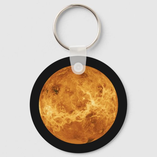 Porte-clés La planète Vénus de l'espace extra-atmosphérique (Recto)