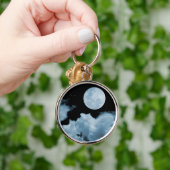 PORTE-CLÉS LA PLEINE LUNE OPACIFIE LE BLEU (Main)