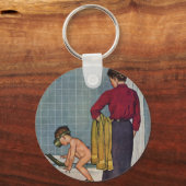 Porte-clés La plongée dans le bain à remous (Recto)