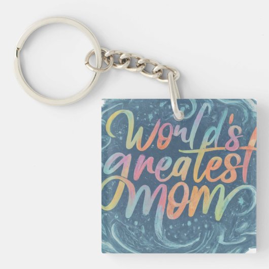 Porte-clés La plus grande maman du monde (Devant)