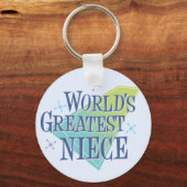 Porte-clés La plus grande nièce du monde (Recto)