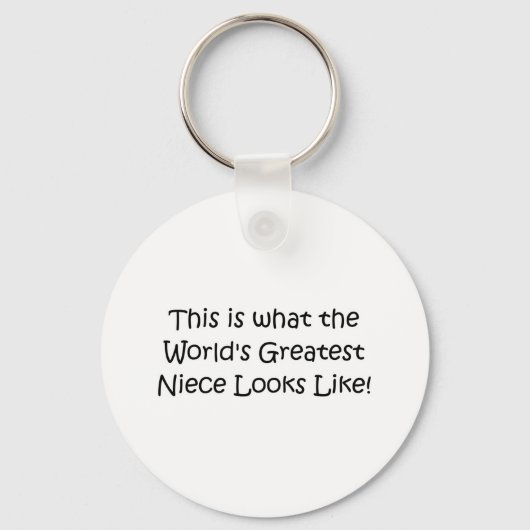 Porte-clés La plus grande nièce du monde (Recto)