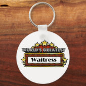 Porte-clés La plus grande serveuse du monde (Recto)