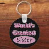 Porte-clés La plus grande soeur du monde (Recto)