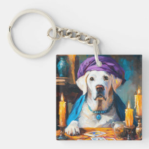 Porte-clés La Poche Mystique Drôle chien Fortuneteller
