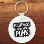 Porte-clés La Politesse Est Le Nouveau Punk (Verso)