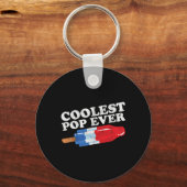 Porte-clés La Pop la plus froide jamais Popsicle Funny Retro (Recto)