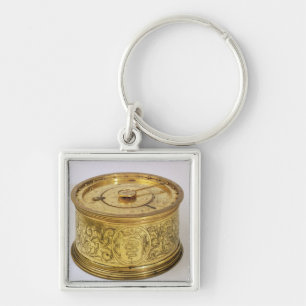 Porte-clés La première horloge pilotée par des ressorts ave