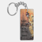 Porte-clés La prière de sapeur-pompier de porte - clé de (Devant gauche)