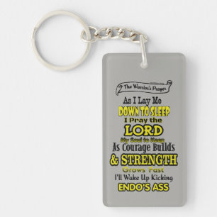 Porte-clés La prière du guerrier...Endometriose