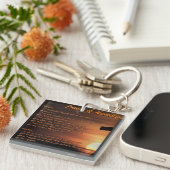 Porte-clés La prière du porte - clé d'humilité (Devant Droit)