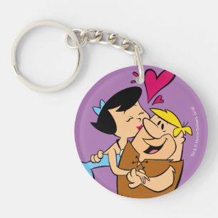 Porte-clés La prise de bec de baiser des Flintstones   Betty