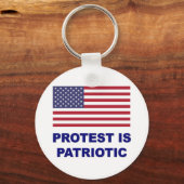 Porte-clés La protestation est patriotique (Recto)