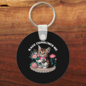 Porte-clés La rage de chat me consume (Recto)