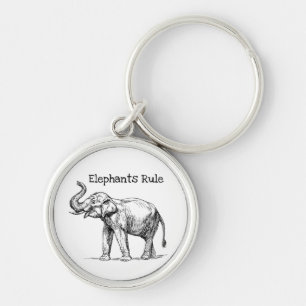 Porte-clés La règle des éléphants