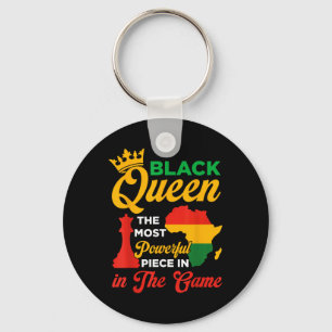 Porte-clés La Reine Noire Échecs Puissant Pièce Dans Le Jeu J