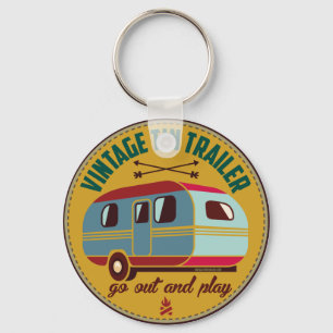 Porte-clés La remorque vintage/campeur vintage attaque, des