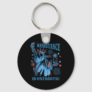 Porte-clés La Résistance Est Patriotique - Statue de la Liber