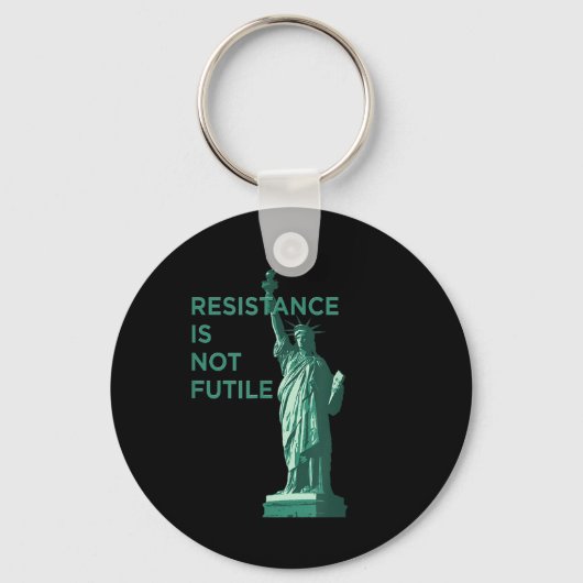 Porte-clés La Résistance N'Est Pas Futile Graphique (Recto)