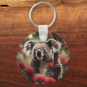 Porte-clés "La retraite de Koala : nichée dans un arbre banks