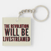 Porte-clés La révolution sera livestreamed (Dos)