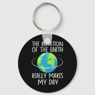 Porte-clés La Rotation De La Terre Fait De Ma Journée La Scie