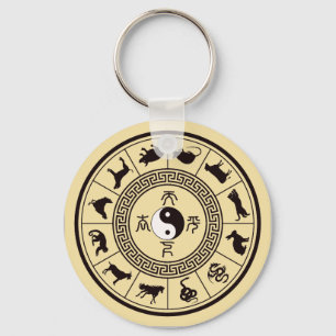 Porte-clés La roue Tai Chi Zodiac
