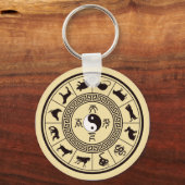 Porte-clés La roue Tai Chi Zodiac (Recto)