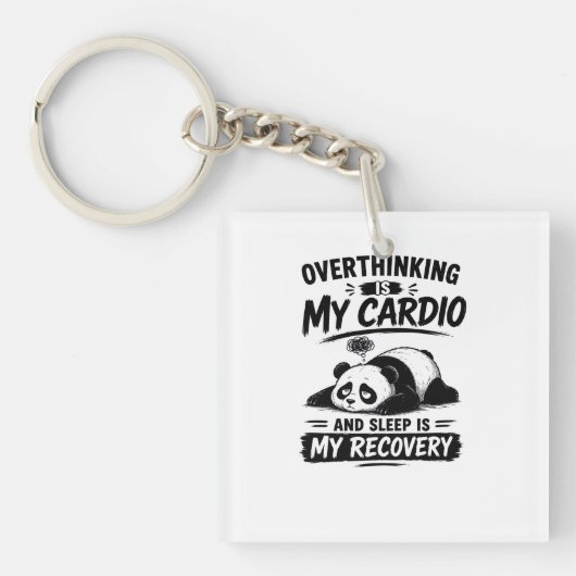 Porte-clés La rumination est mon cardio (Devant)