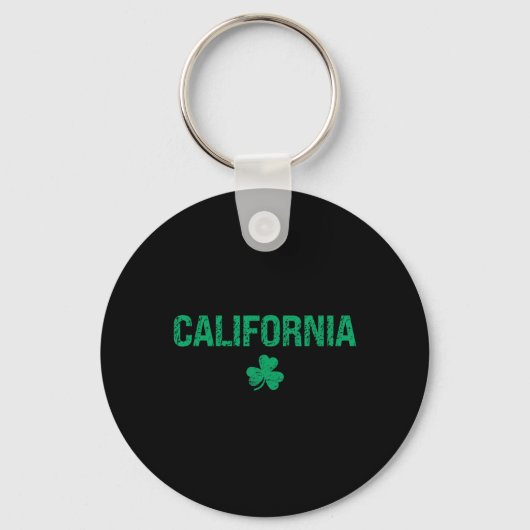 Porte-clés la Saint-Patrick Californienne Shamrock (Recto)