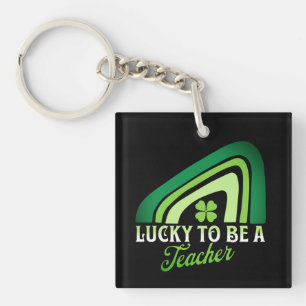 Porte-clés La Saint-Patrick - Chanceux d'être un professeur A