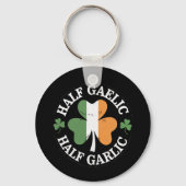 Porte-clés La Saint-Patrick mi-gaélique mi-ail (Recto)