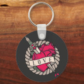 Porte-clés La Saint Valentin au coeur de Tatoo (Recto)