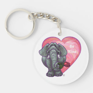 Porte-clés La Saint-Valentin des éléphants