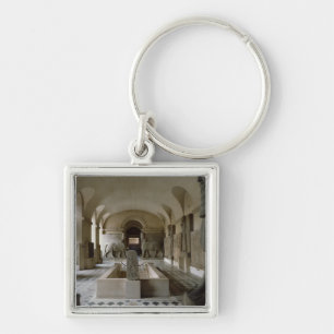 Porte-clés La salle assyrienne au Louvre à Paris (photo)