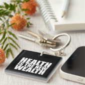 Porte-clés La santé est la nouvelle richesse (Devant Droit)